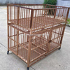 Modular Double-Layer Stainless Steel Dog Cage