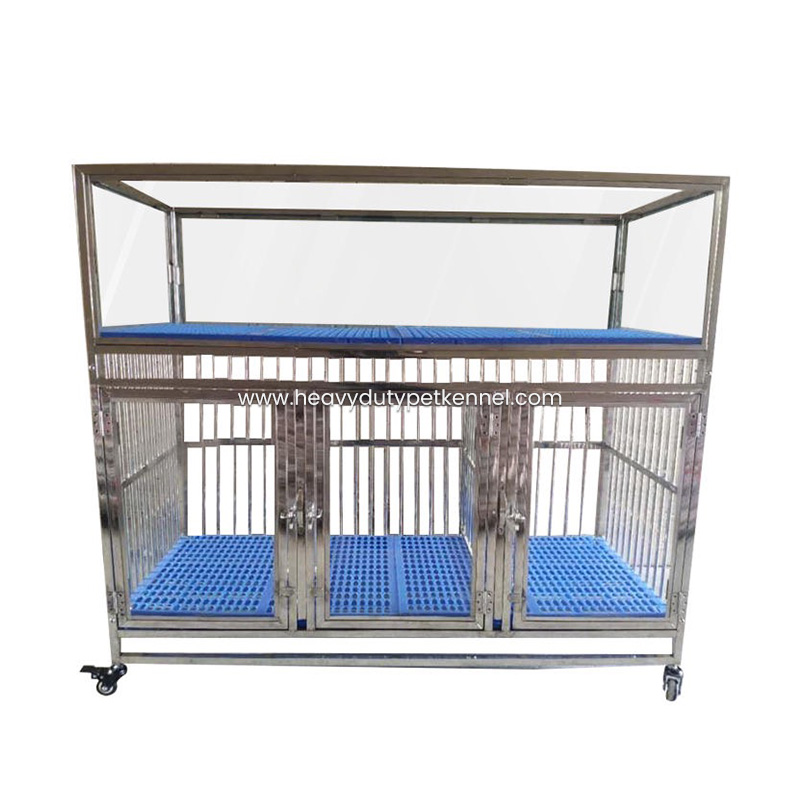 Portable Outdoor Tempered Glass Dog Kennel