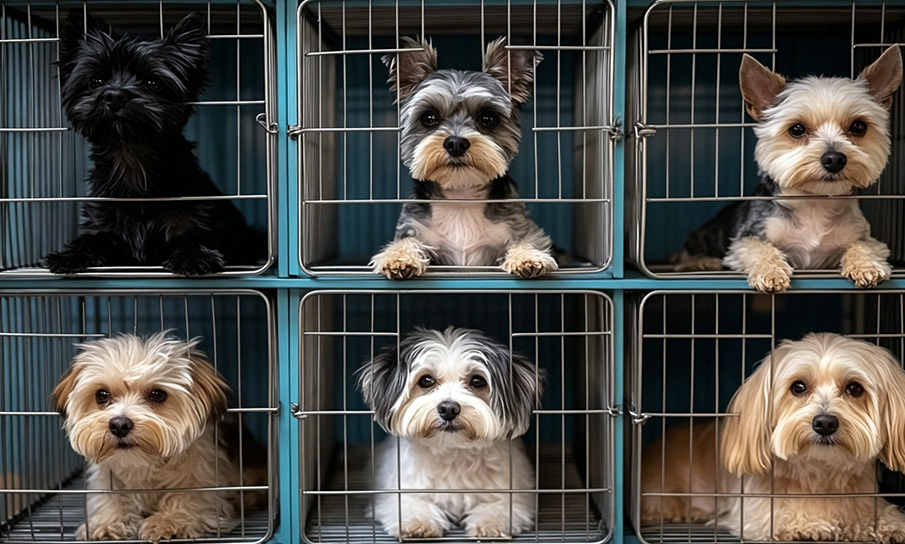 Space-Saving Stacking Solution for Pet Shops