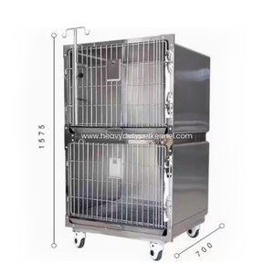 Portable Pet Medical Cage with Casters