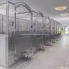 Medium Ventilated Divided Stainless Kennel