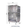 Portable Pet Medical Cage with Casters