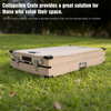Large Open Top Foldable Aluminum Crate