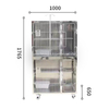 Portable Pet Medical Cage with Casters