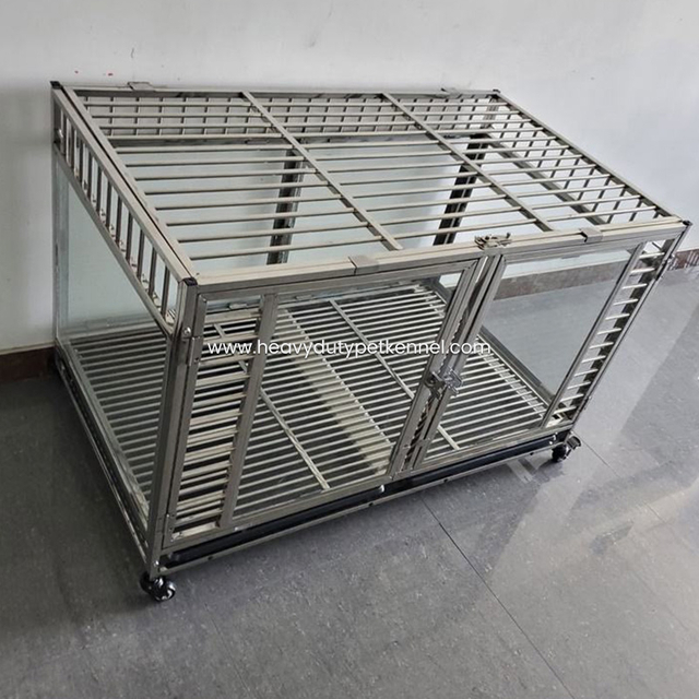 Combination Installation Steel Glass Single Dog Crate