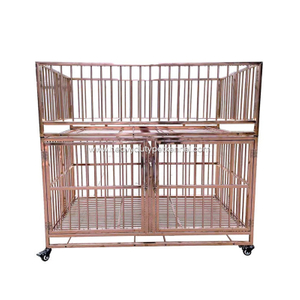 Modular Double-Layer Stainless Steel Dog Cage