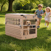 Large Open Top Foldable Aluminum Crate