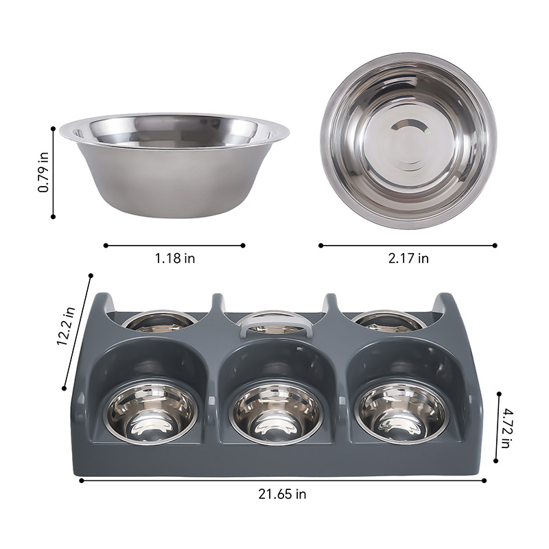 Puppy Feeding System 6 Litter Multiple Dog Bowl Feeder