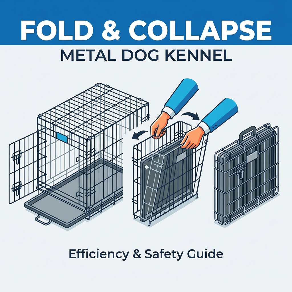 How to Fold and Collapse a Metal Dog Kennel