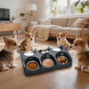 Puppy Feeding System 6 Litter Multiple Dog Bowl Feeder